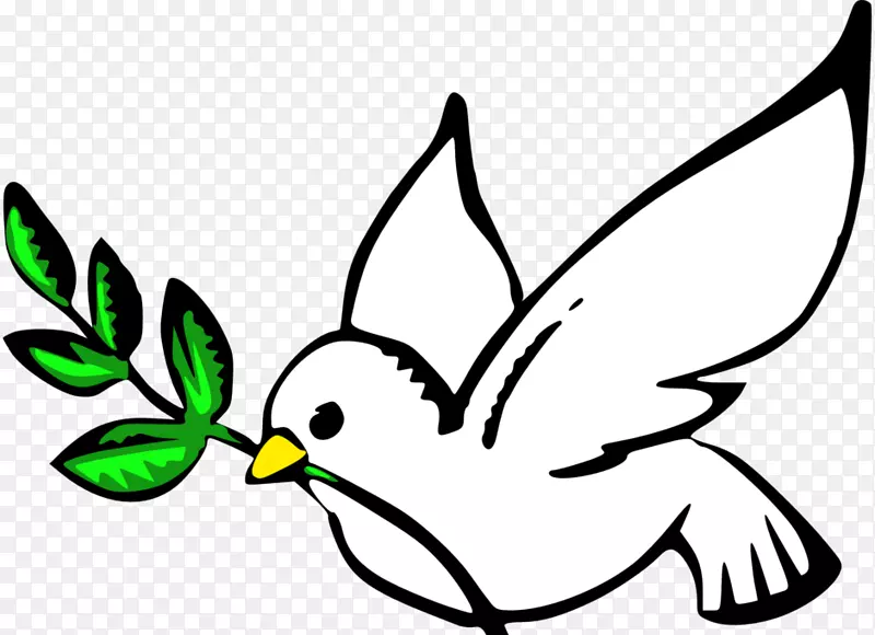 鸽子象征和平象征剪贴画白鸽