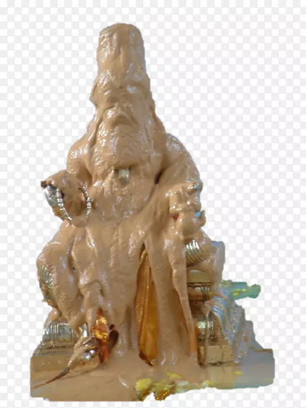 青铜器雕塑侧面雕像主旗湿婆负载橙色