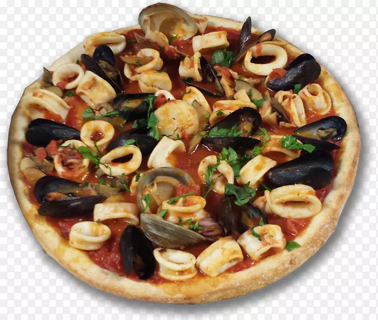 西西里披萨意大利菜海鲜比萨饼欧洲美食意大利面餐厅