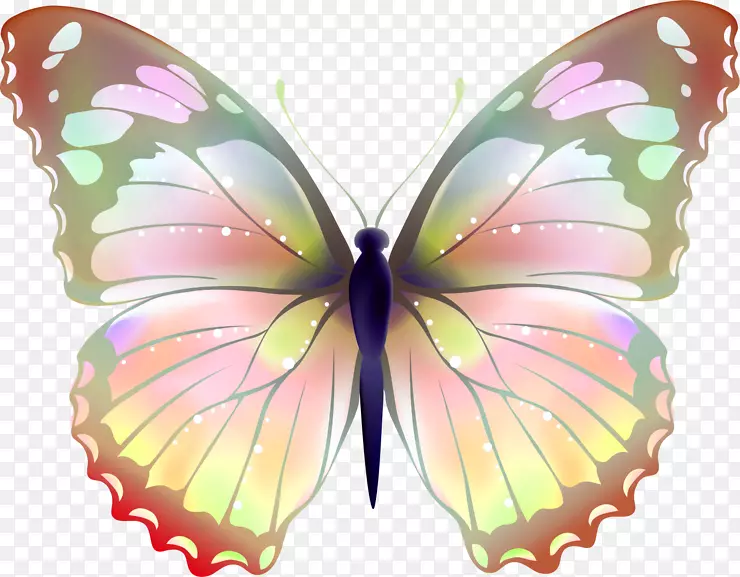 蝴蝶Greta oto桌面壁纸夹艺术-羽毛14 2 1
