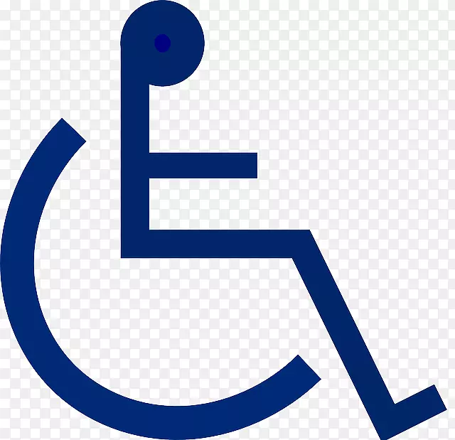 轮椅残疾无障碍标志剪贴画-残疾人士