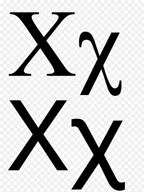 CHI希腊字母Rho-26个英文字母