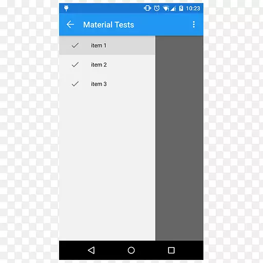 Android工具栏生根按钮-导航条和页面菜单模板