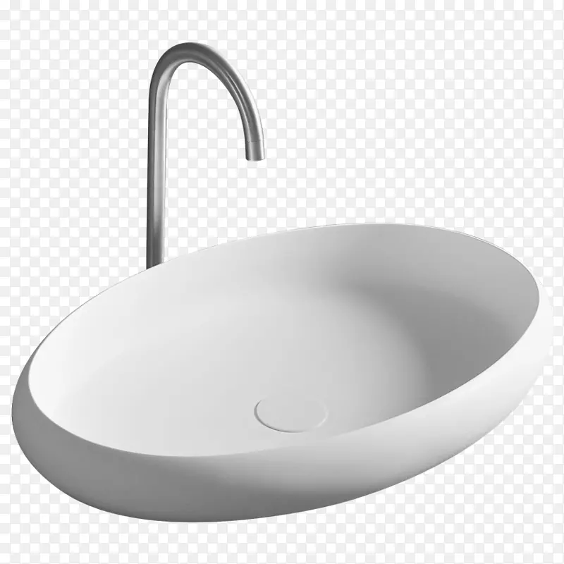 水槽罗卡台面实心表面浴室-光洁度