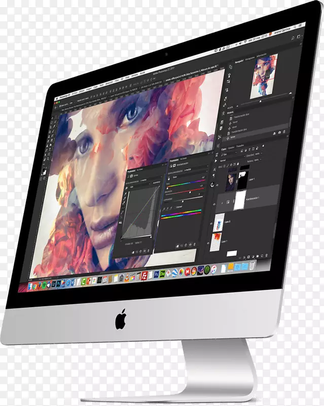 桌面壁纸电脑监控台式机MacOS-iphonex效应PSD