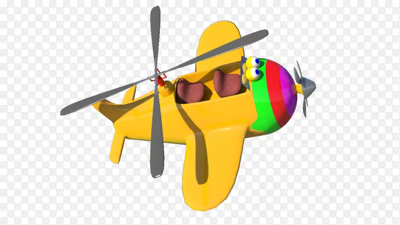 昆虫技术传粉机-卡通直升机