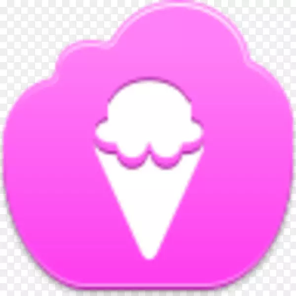 电脑图标免费按钮-粉红云彩绘