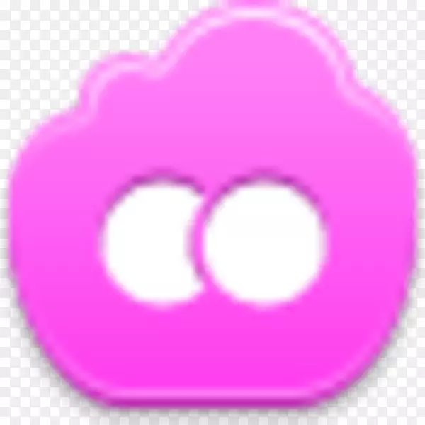 电脑图标符号剪贴画粉红云彩