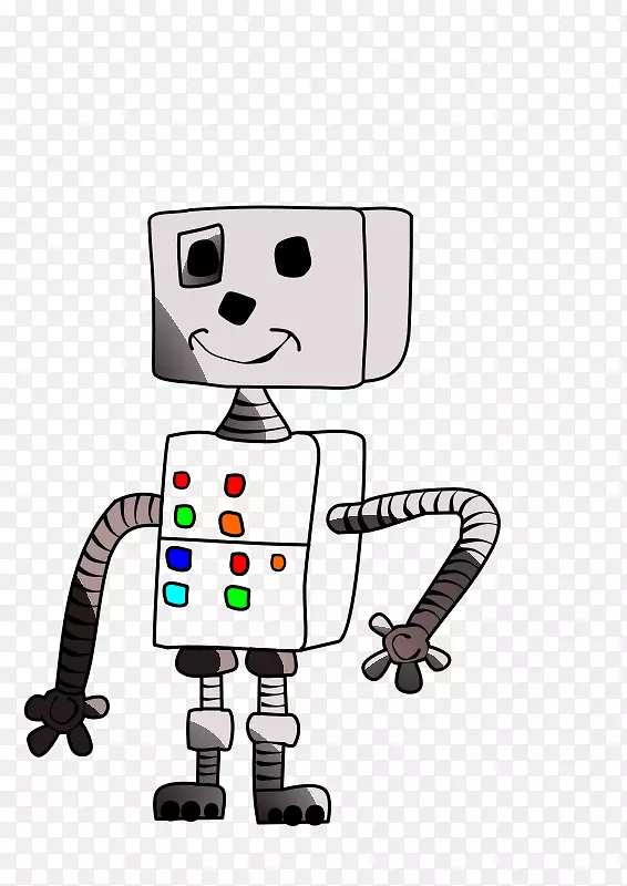 机器人彩色剪贴画儿童形