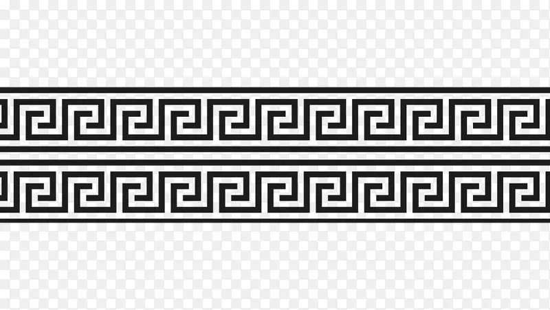 古希腊蜿蜒装饰-希腊建筑装饰背景