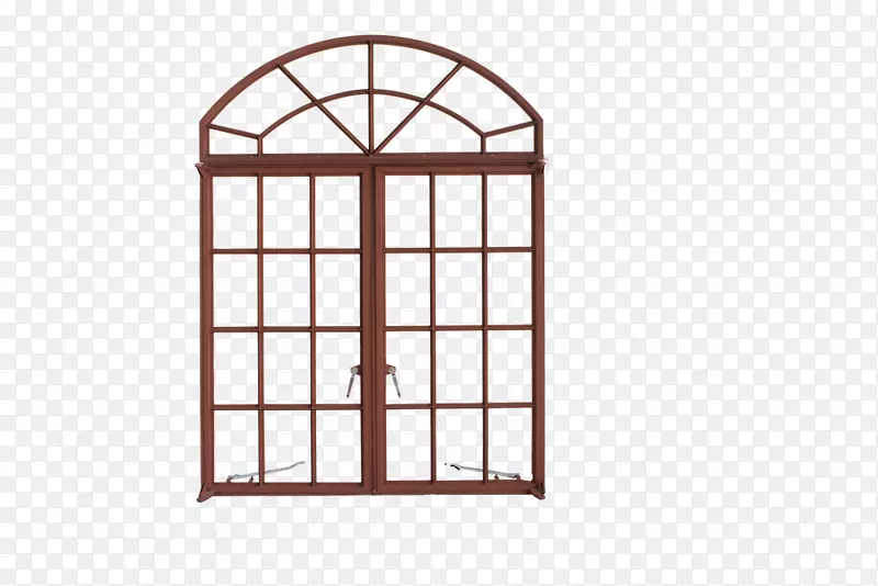窗处理窗百叶窗和遮阳拱形建筑.金属框架