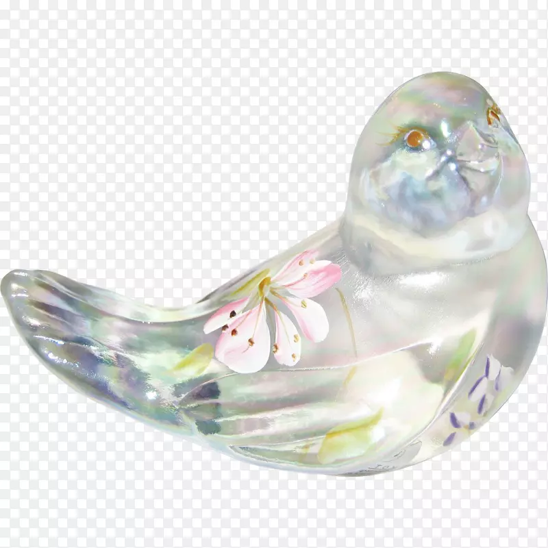 玻璃饰物餐具雕像手绘鸟