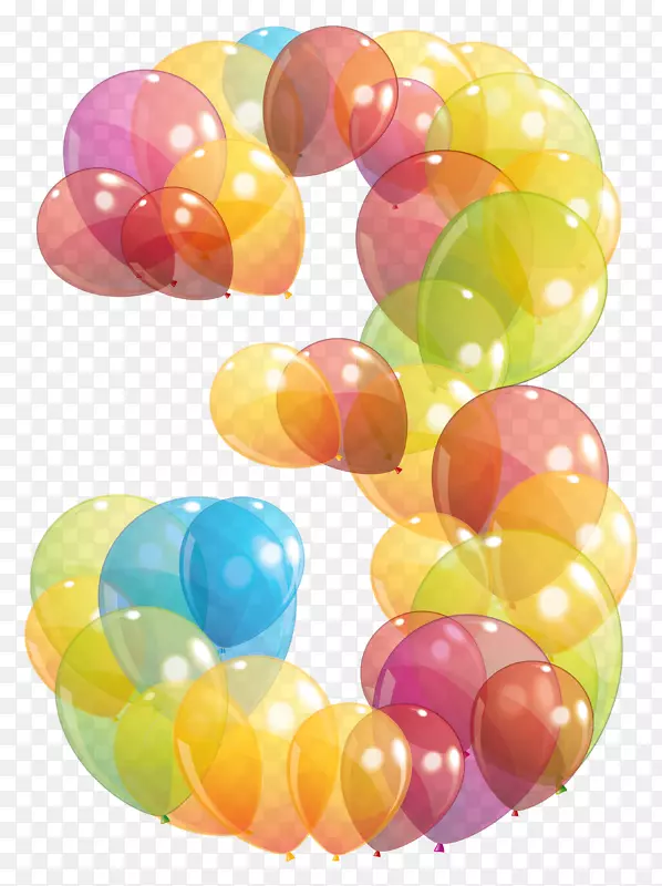 气球生日数字剪辑艺术装饰气球