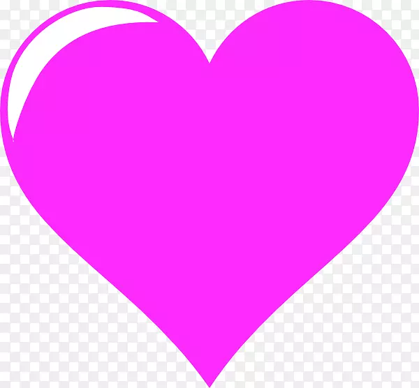 光栅图形绘制彩色剪贴画-粉红色爱情