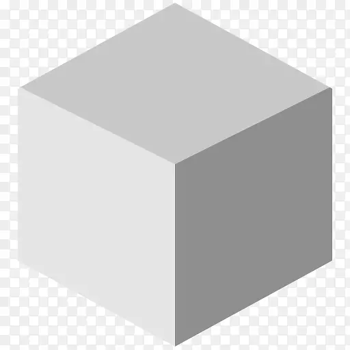 电脑图标立方体形状方形玩具盒