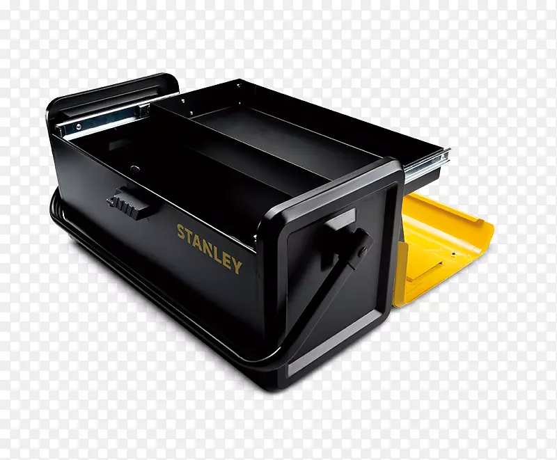 斯坦利手工具箱抽屉斯坦利黑色和甲板-金属标题盒