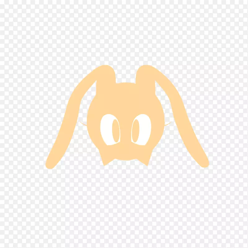 奶油兔子声波混乱指节的电脑图标.奶油
