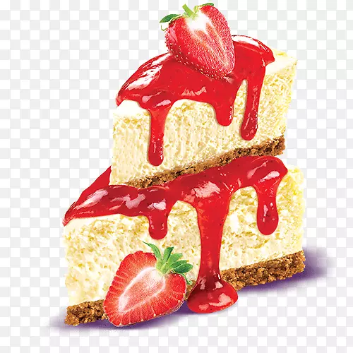 芝士蛋糕冰淇淋玉米饼草莓芝士蛋糕