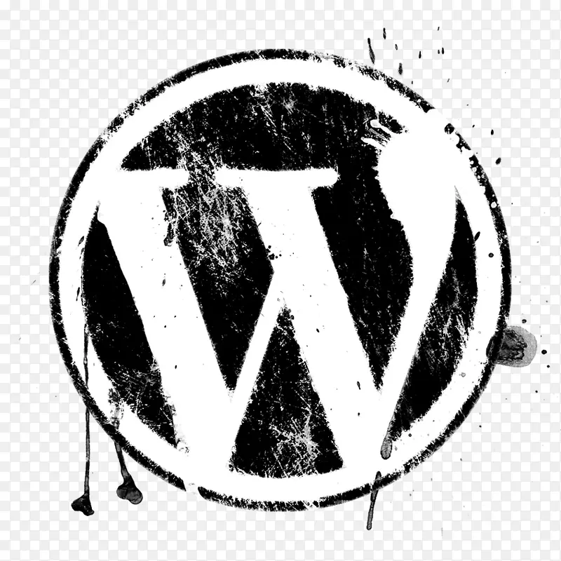 Web开发WordPress徽标剪贴画-grunge效果