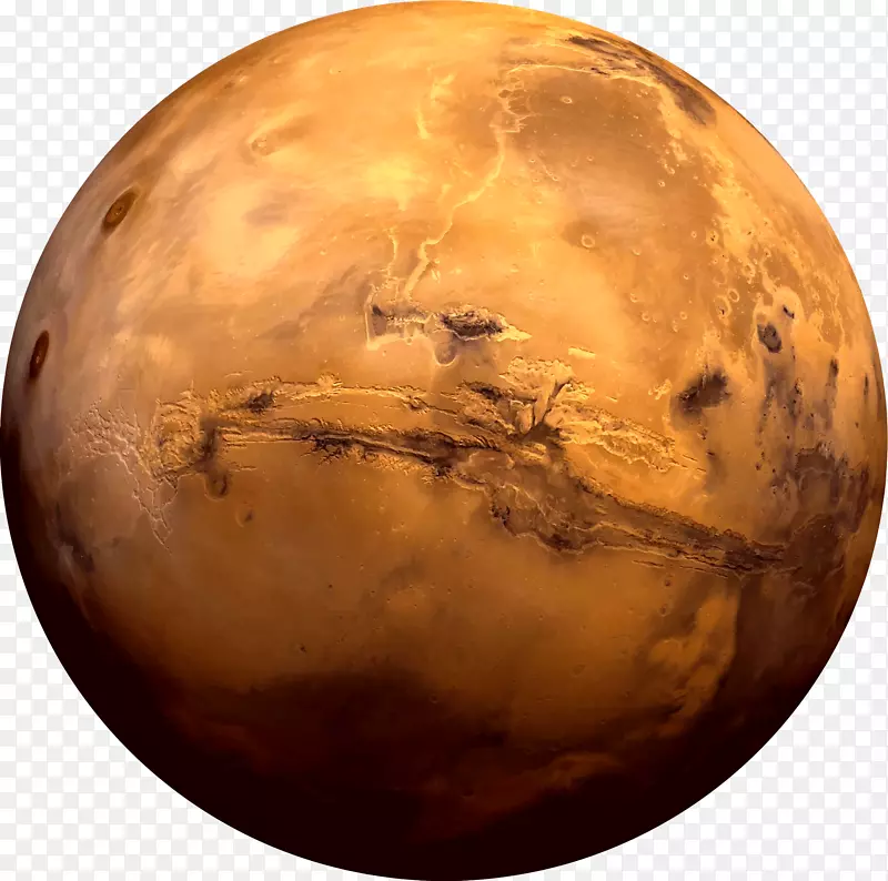 火星行星Valles Marinis-火星的地球卫星