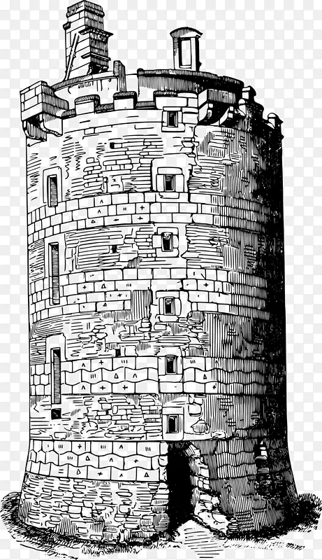 城堡防御工事-免费剪贴画-法国塔