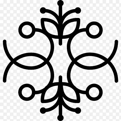 新位置塞诺瓦循环对称花卉设计形状对称