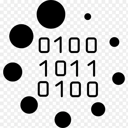 二进制代码二进制文件二进制数字计算机图标二进制代码