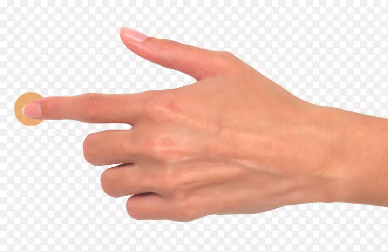 手型拇指指甲-手拉金属条纹