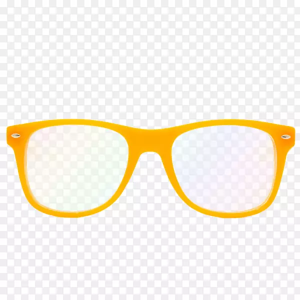 飞行员太阳镜眼镜镜片橙色辉光