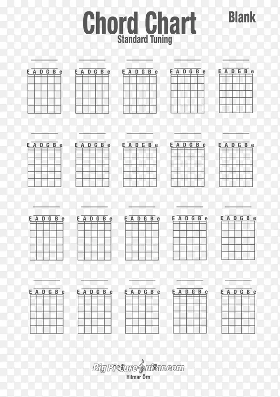 吉他弦图和弦图.打印图