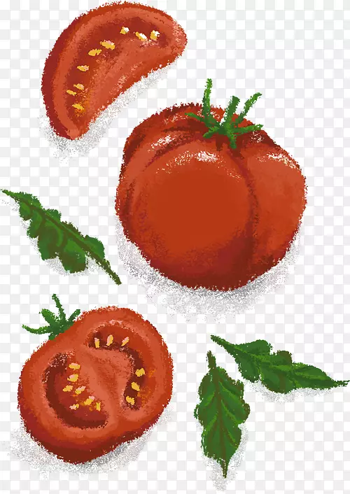 素食烹饪蔬菜装饰番茄-创意食品