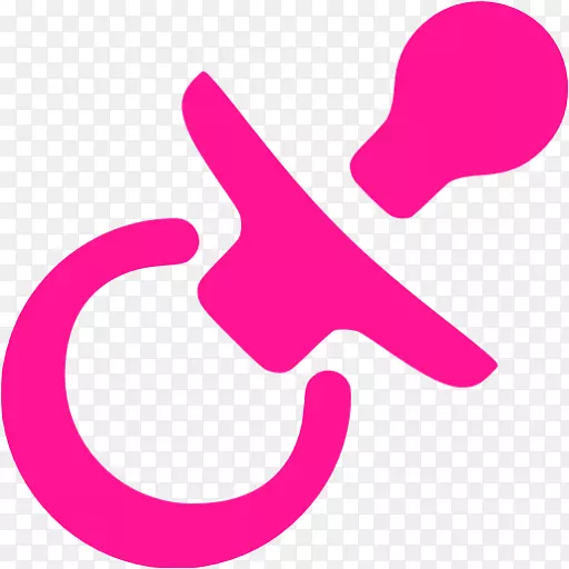 婴儿尿布电脑图标.儿童粉红色