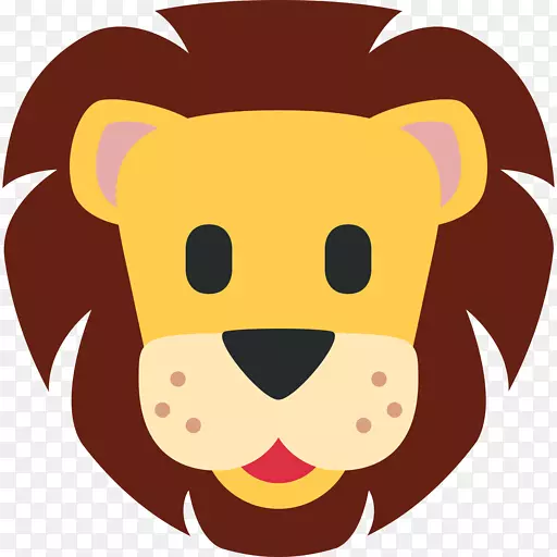 Emojipedia狮子电脑图标表情-鼠标动物