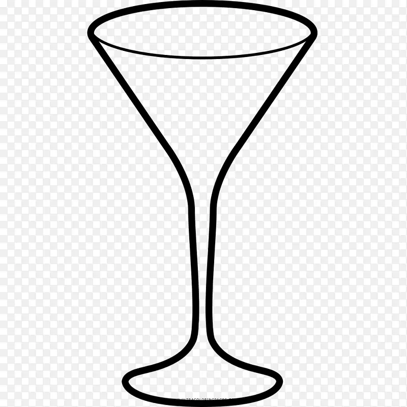 鸡尾酒玻璃系列艺术香槟酒玻璃素描曼陀罗带钻石心的婚礼邀请函