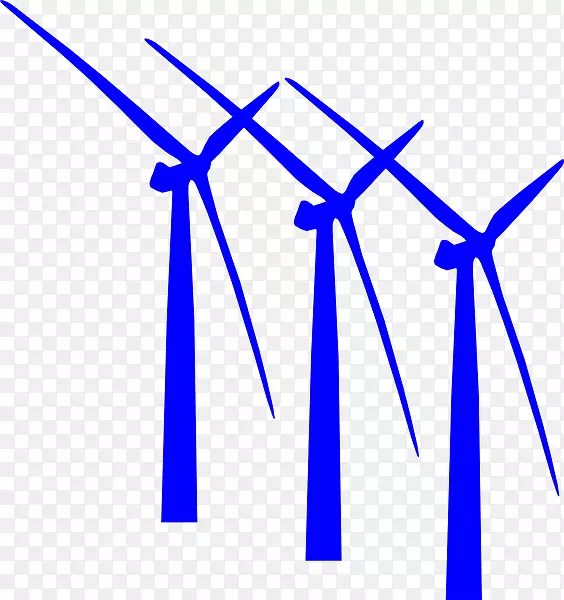 风力涡轮机风车风电剪辑艺术绿色风车