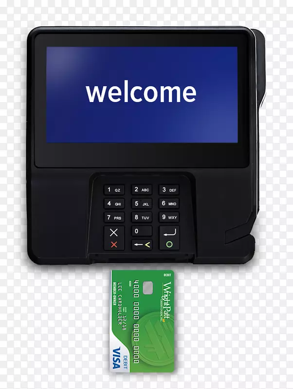 EMV付款终端机信用卡Wright-Patt信用合作社银行-欢迎卡