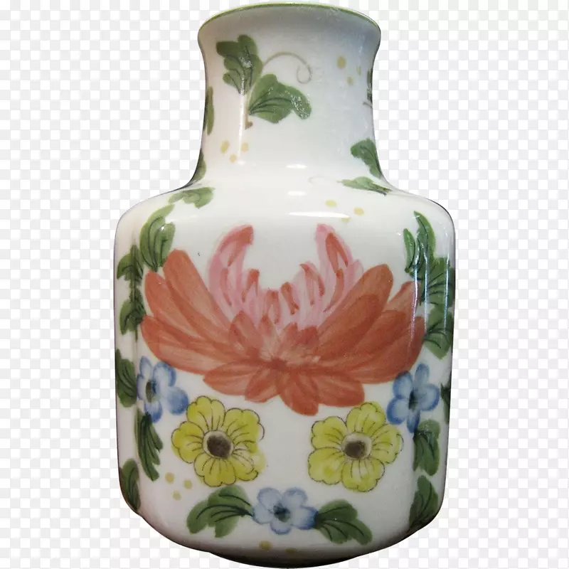 陶瓷花瓶陶瓷陶器花盆手绘花卉图片材料