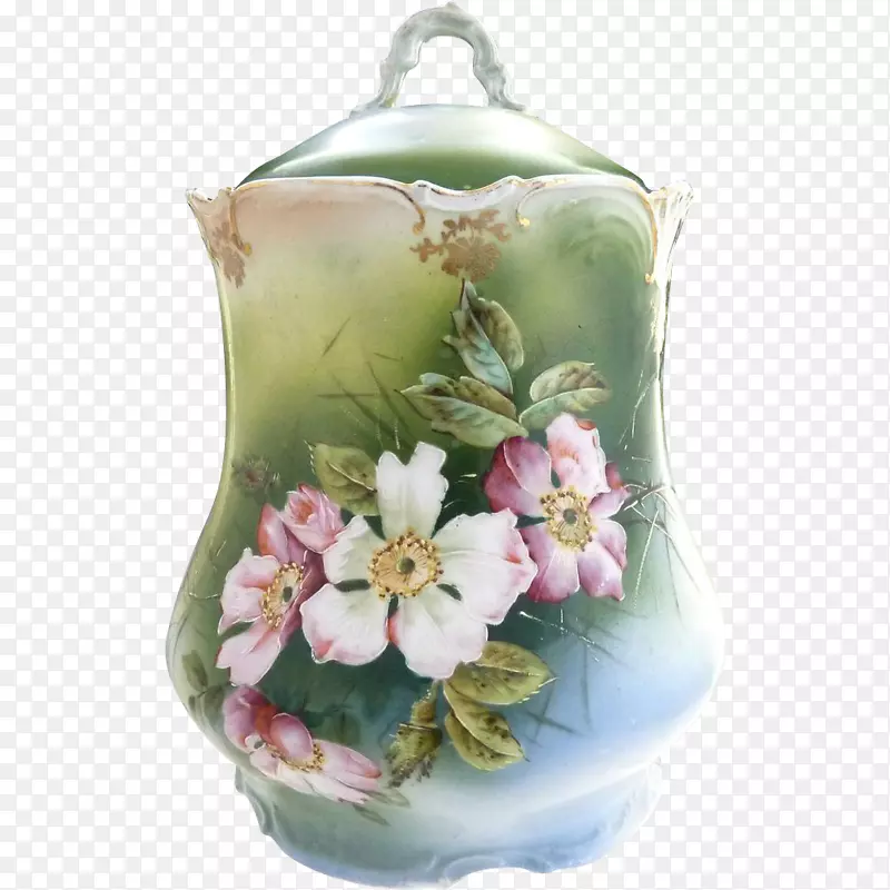 切花花卉图案花瓶装饰手绘花卉