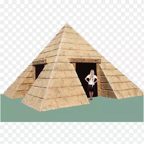 三角小屋木屋棚屋顶-埃及金字塔狮身人面像
