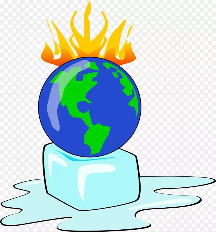 全球变暖气候变化地球剪贴画变暖