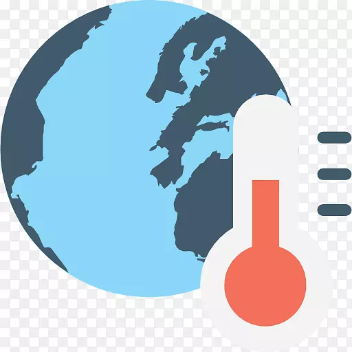 全球变暖气候变化电脑图标污染变暖