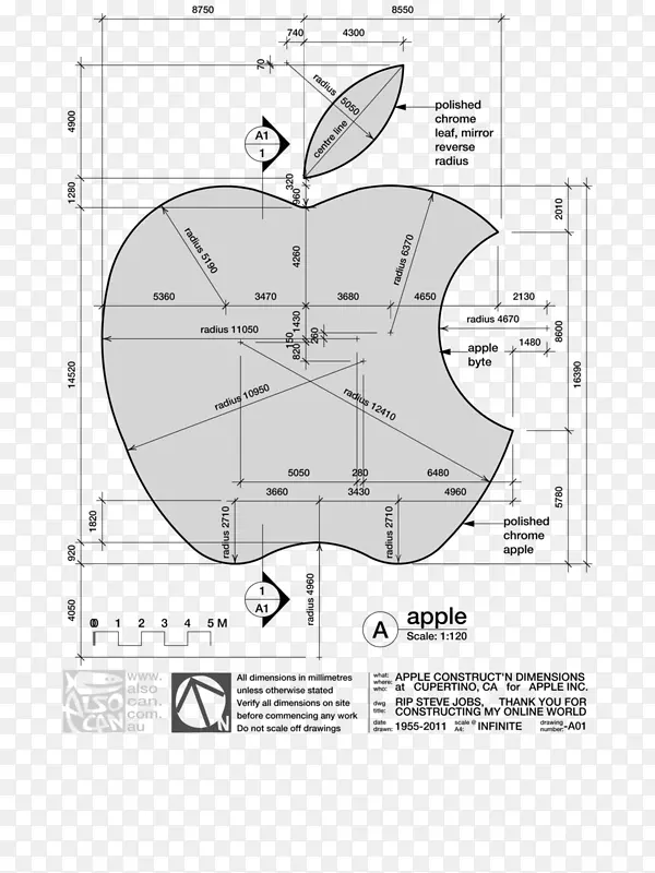 LOGO绘图苹果全球开发者大会-构图设计