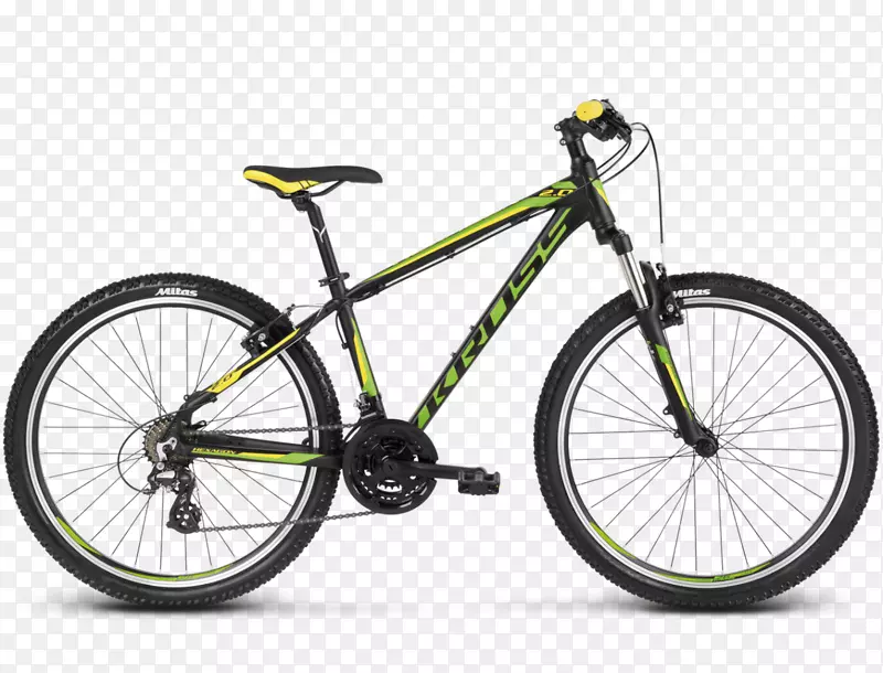巨型自行车，山地自行车，岛野赛车，黑色绿色