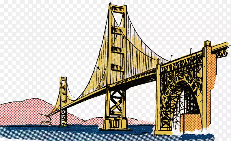 联邦桥剪贴画-金门大桥