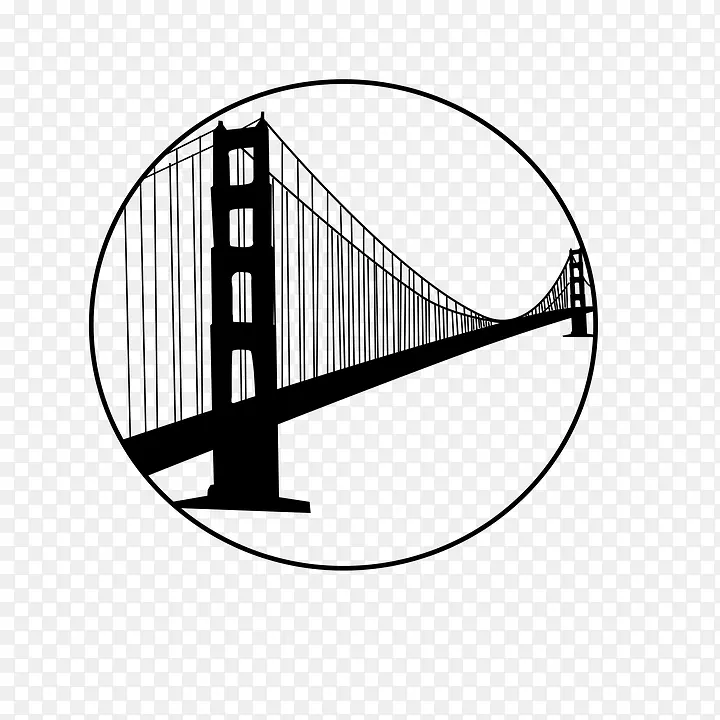 旧金山海湾金门大桥剪贴画铁门