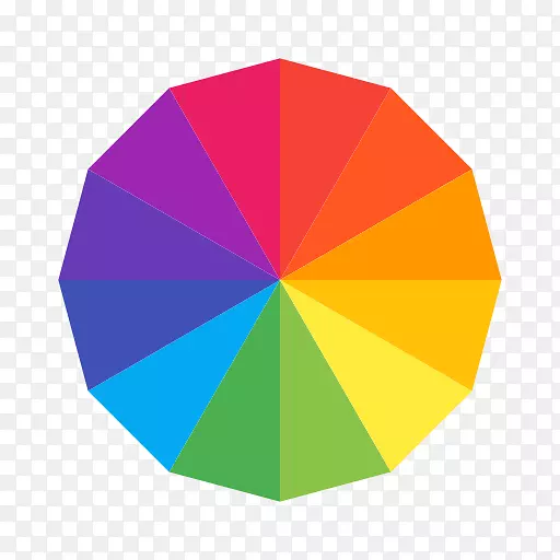 彩色车轮颜色理论补充颜色计算机图标.颜色：rgb