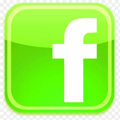 电脑图标facebook像按钮式社交媒体剪辑艺术创意绿色能源标志