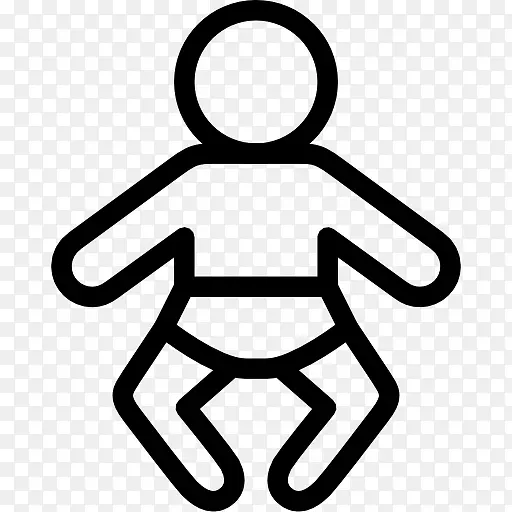 电脑图标婴儿尿布-婴儿标志