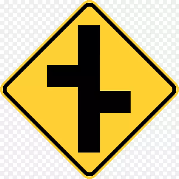 交通标志道路优先标志交汇处-公路标志