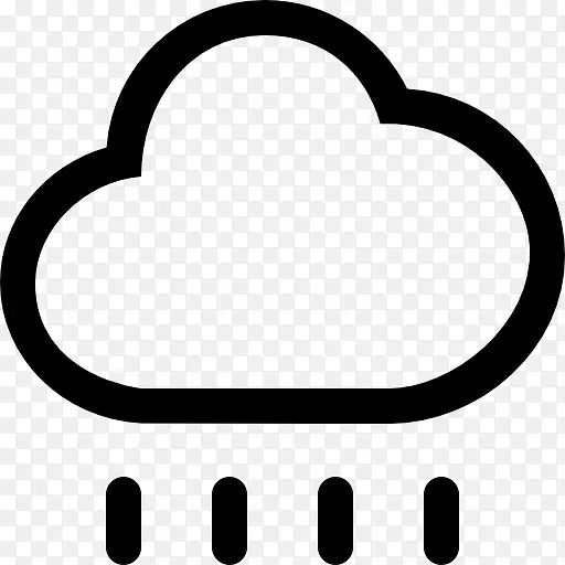 雨电脑图标符号云剪辑艺术.雨